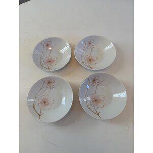 Rosenthal Continental Blush Berry Bowls, Set of 4, Designed by Raymond Loewy
